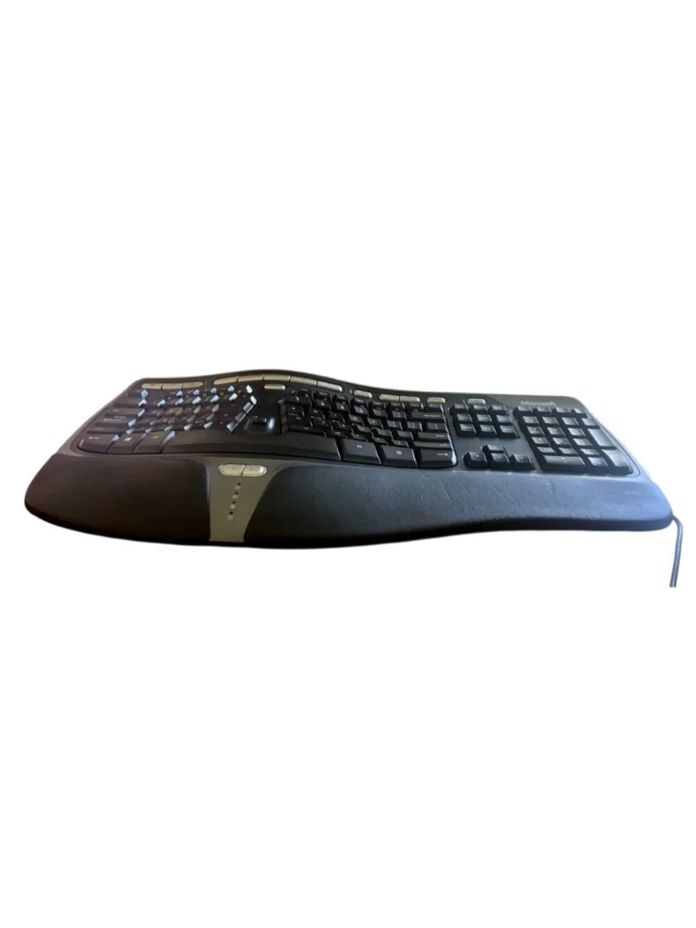 Microsoft Natural Ergonomic USB Wired Keyboard 4000 V1.0 Black KU-0462 Tested